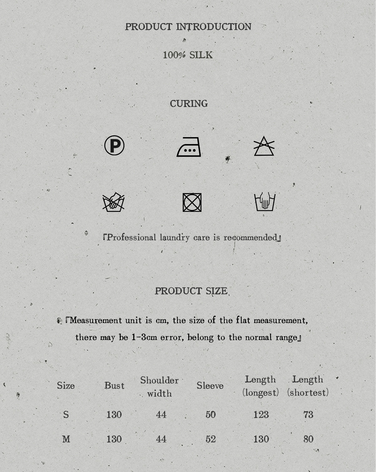 Tea Dyeing Plant Dyeing Silk Irregular Flowing Jacket