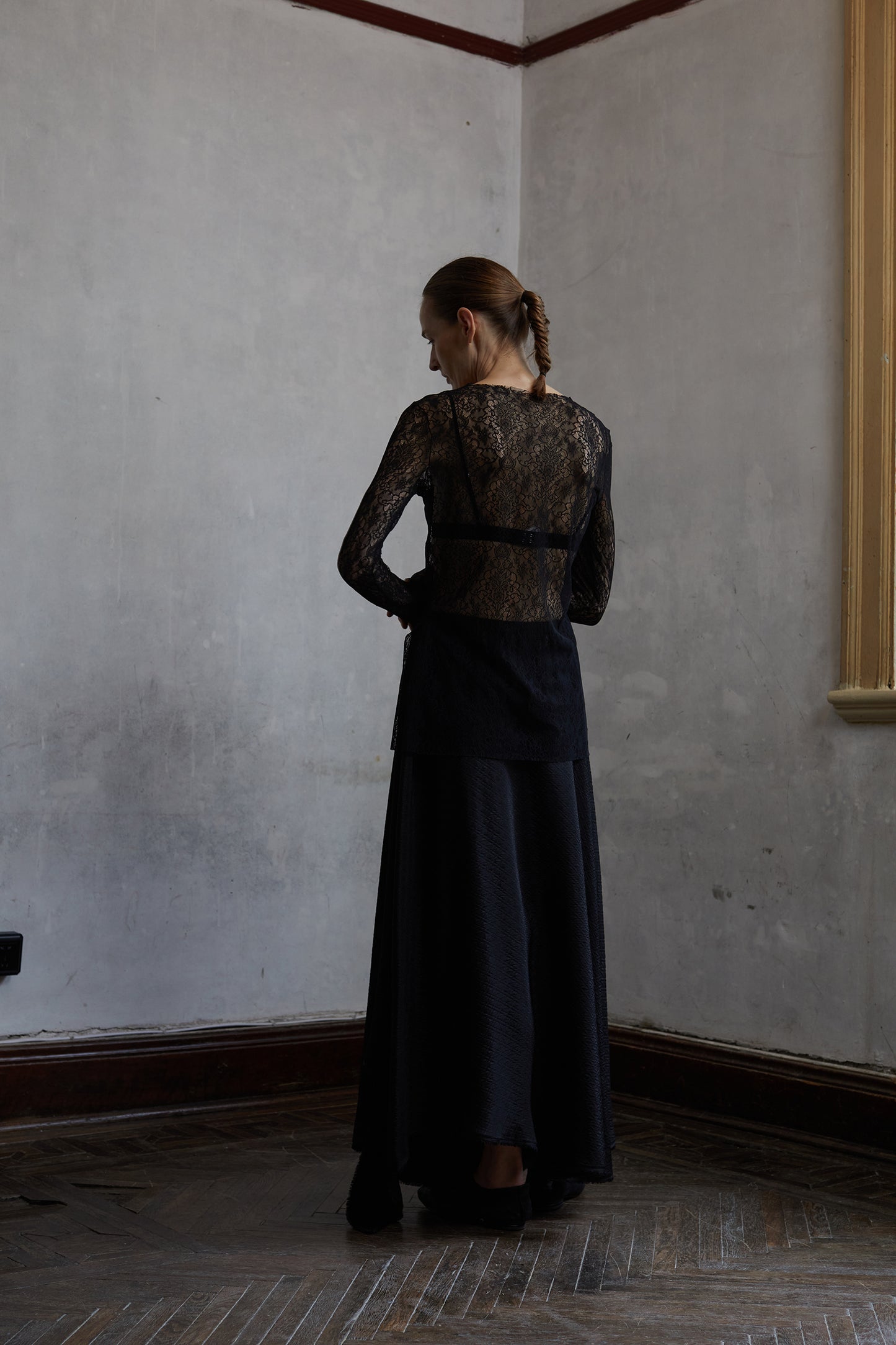 Stretchy vintage lace lined tops