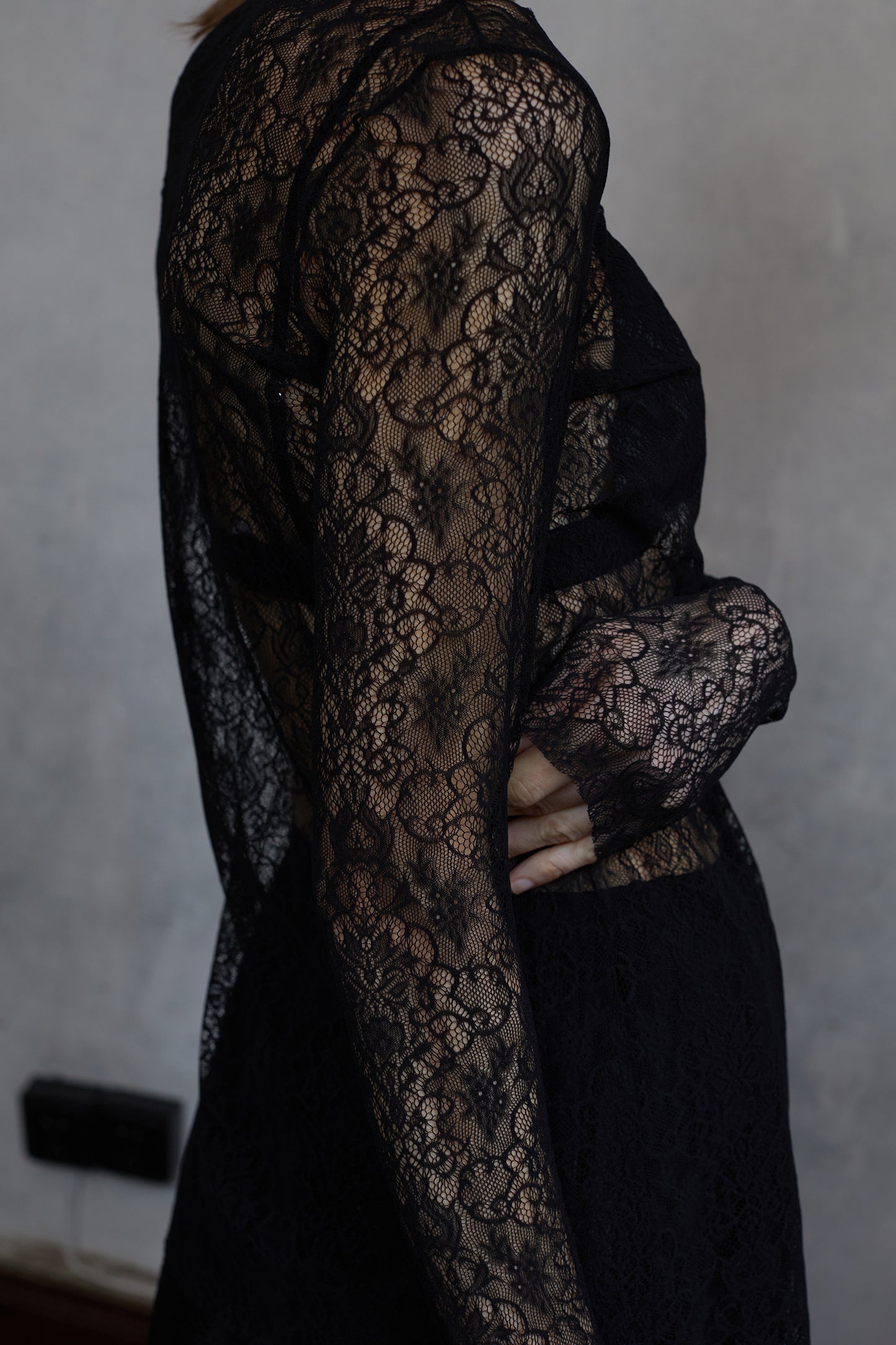 Stretchy vintage lace lined tops