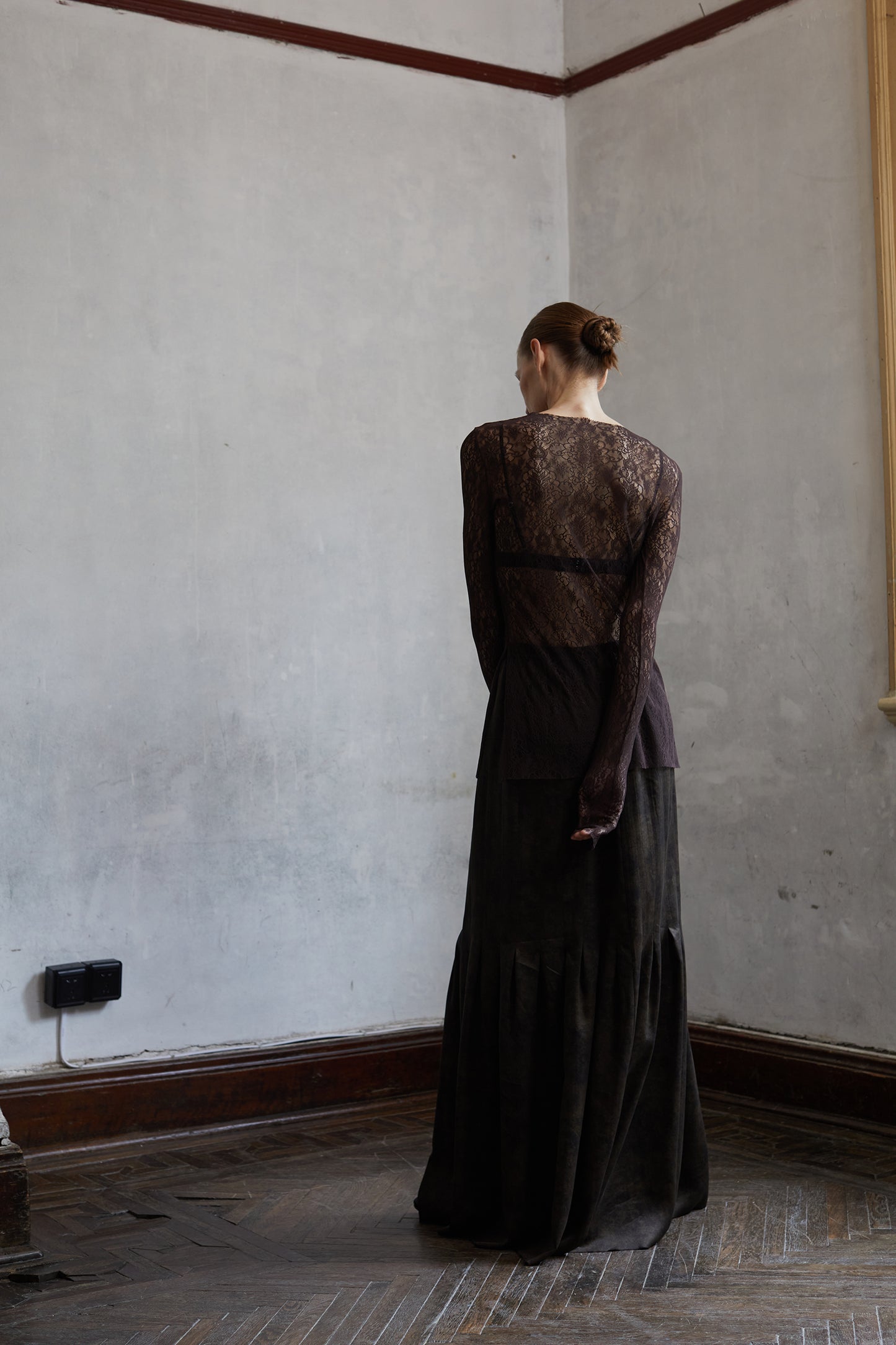 Stretchy vintage lace lined tops