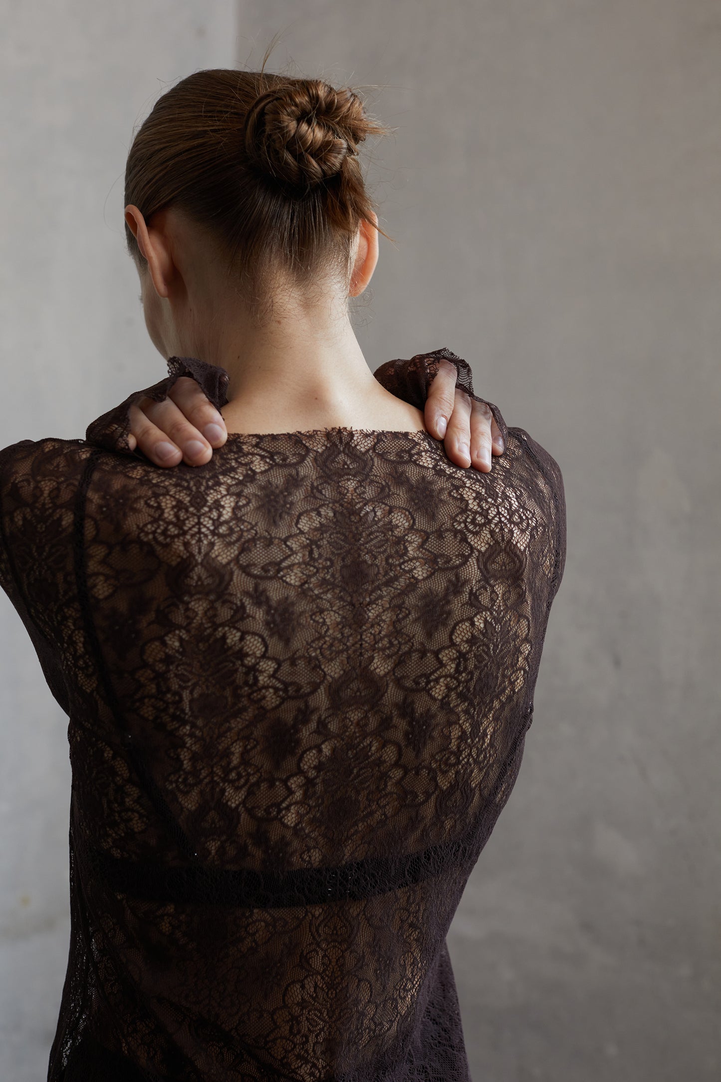 Stretchy vintage lace lined tops