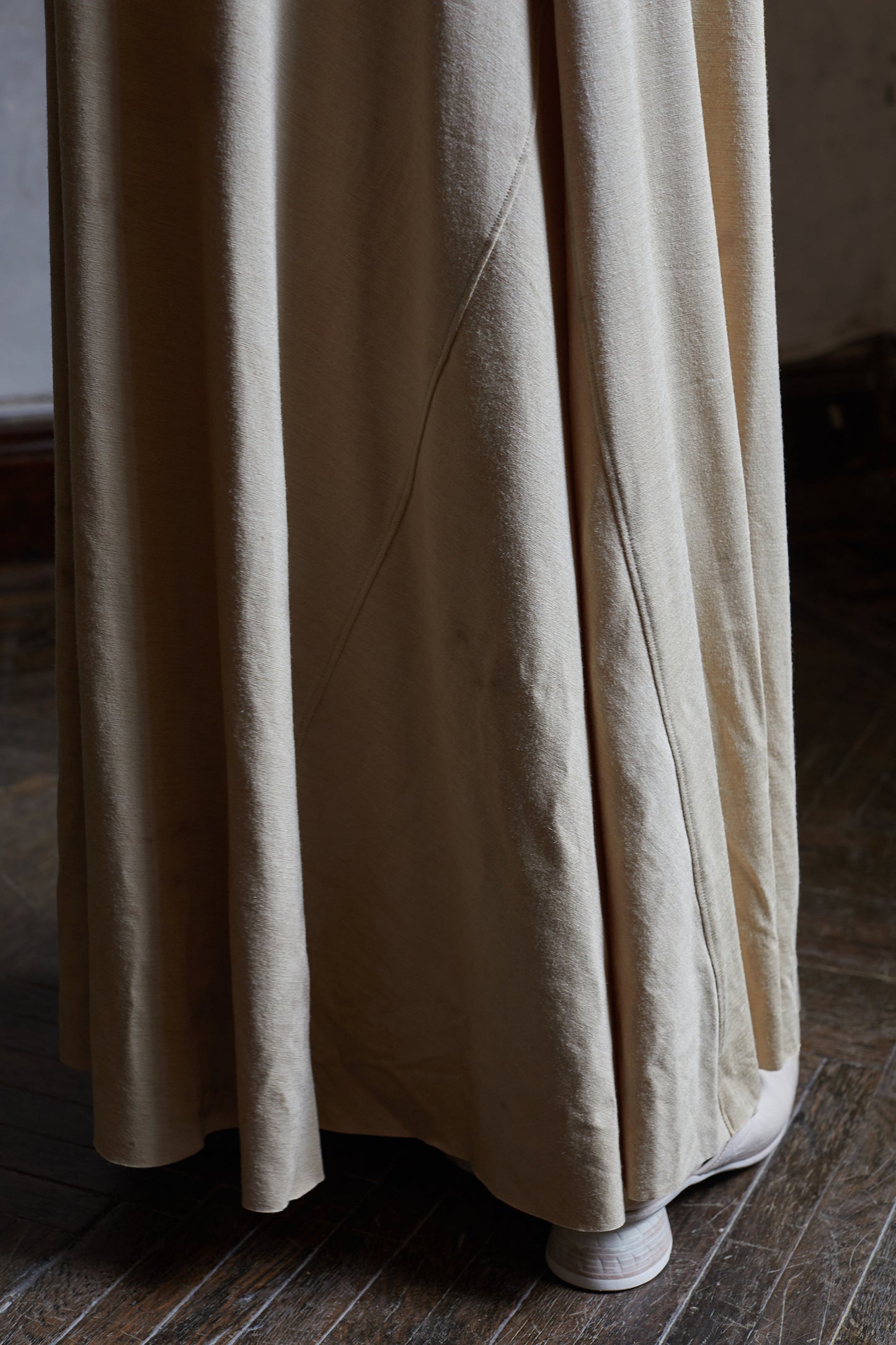 Quercus sericea, vegetable dyed, knitted twisted camisole dress