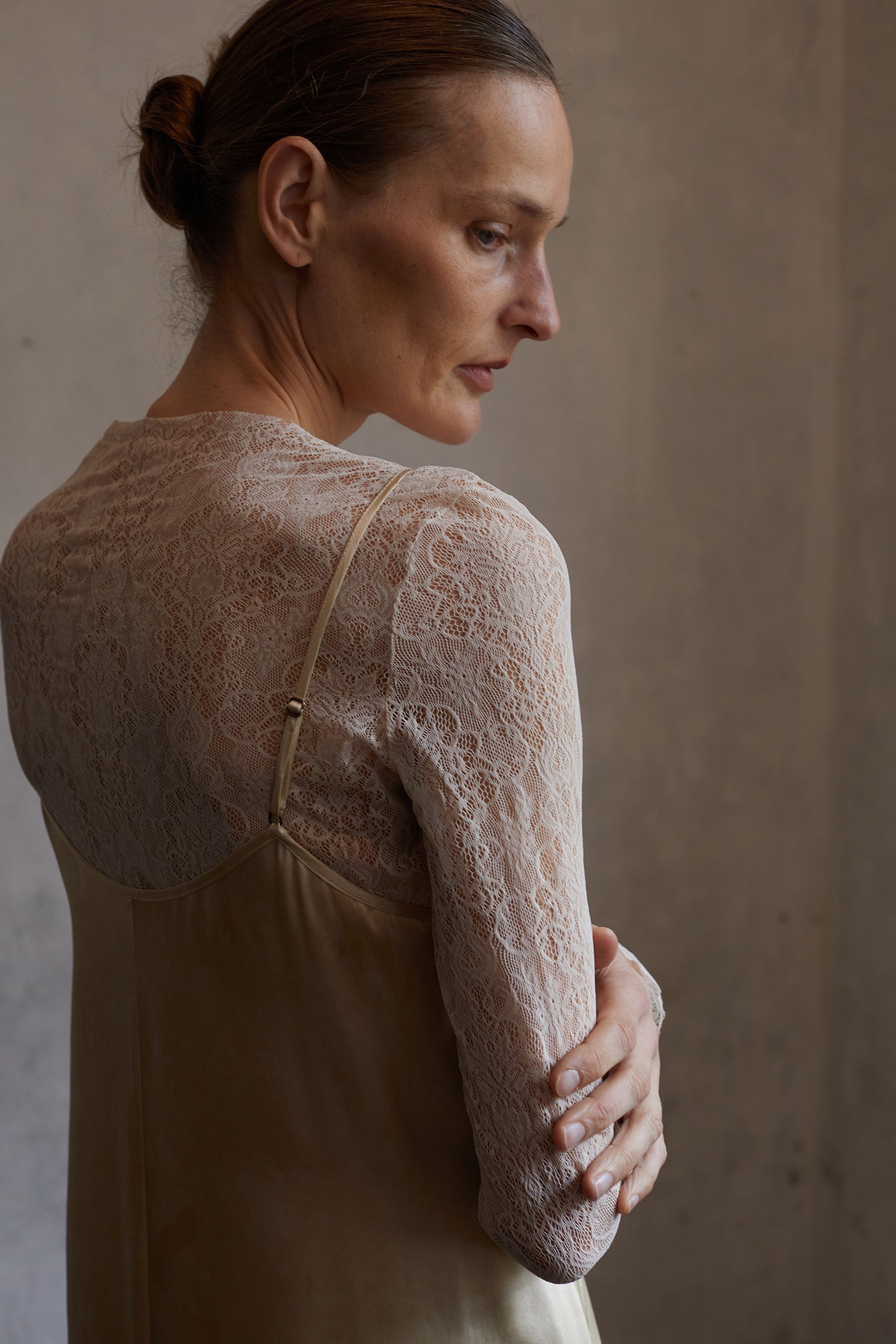 Stretchy vintage lace lined tops