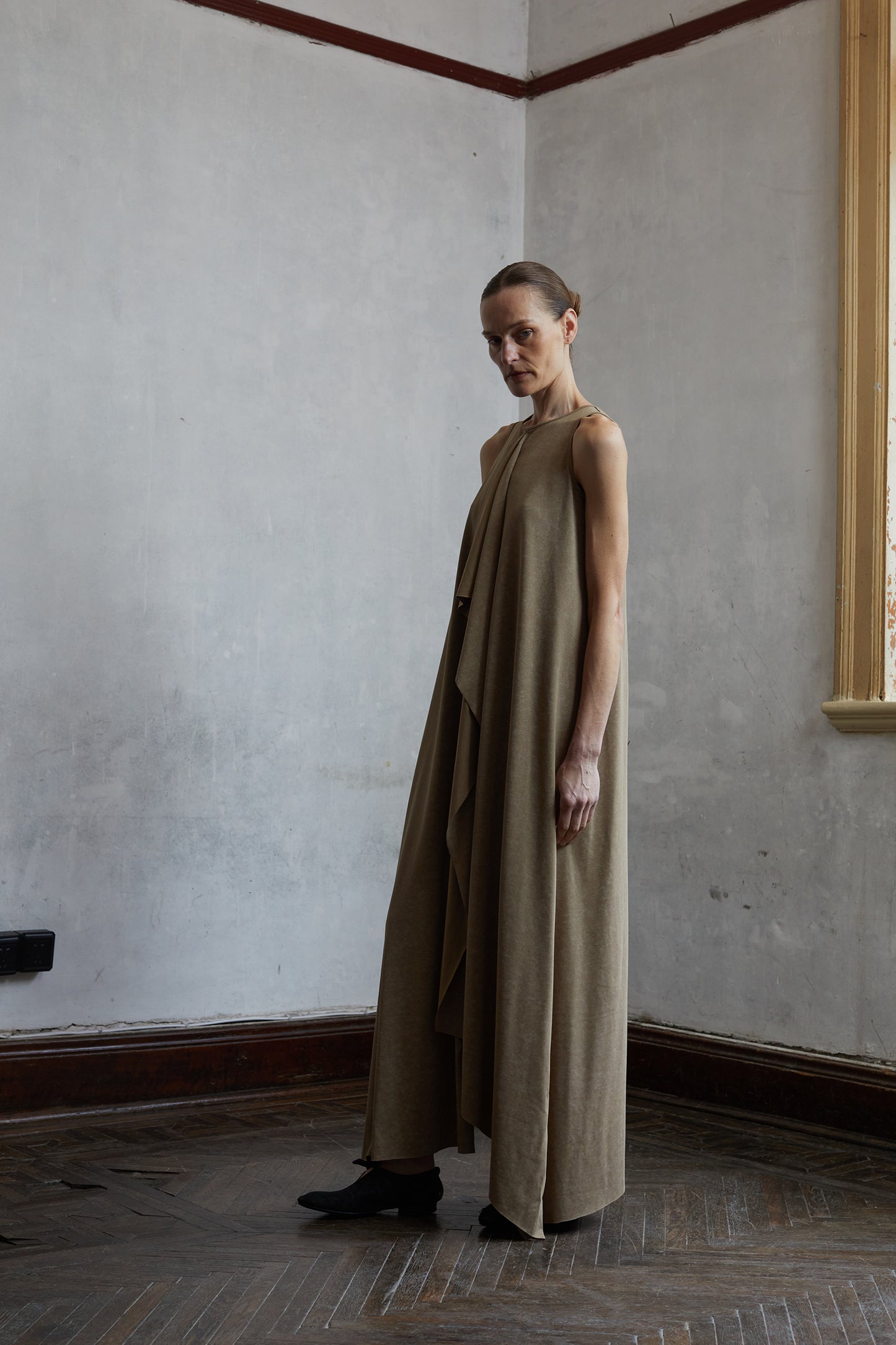 Sleeveless Knit Dirty Dye Dress