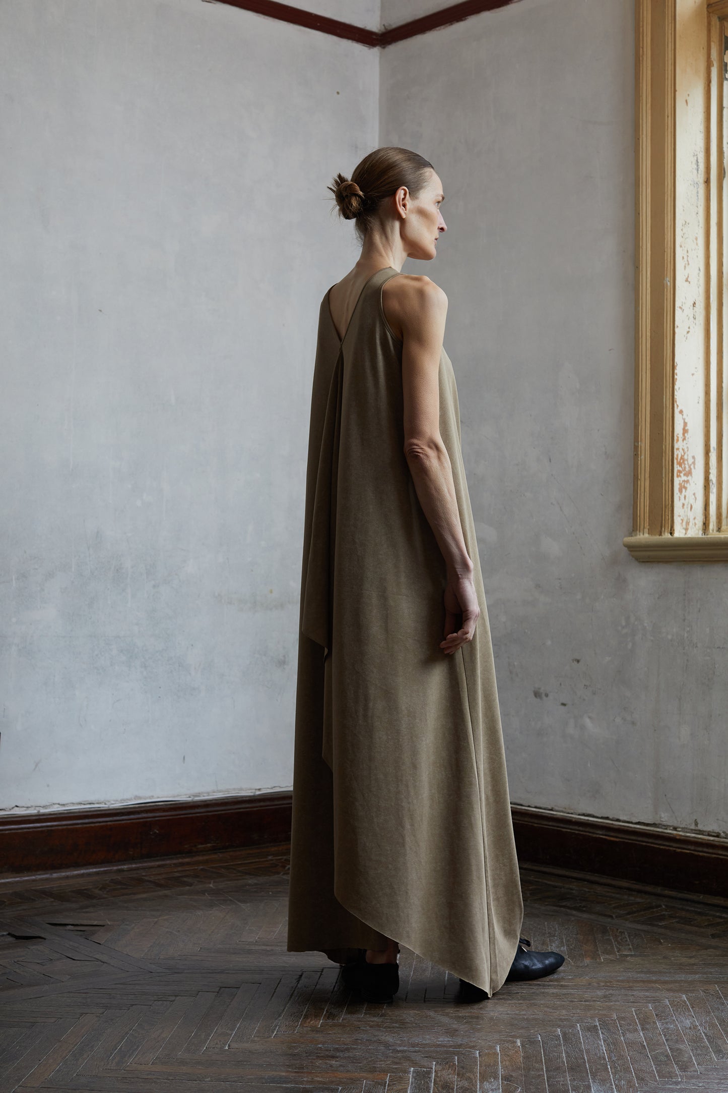 Sleeveless Knit Dirty Dye Dress