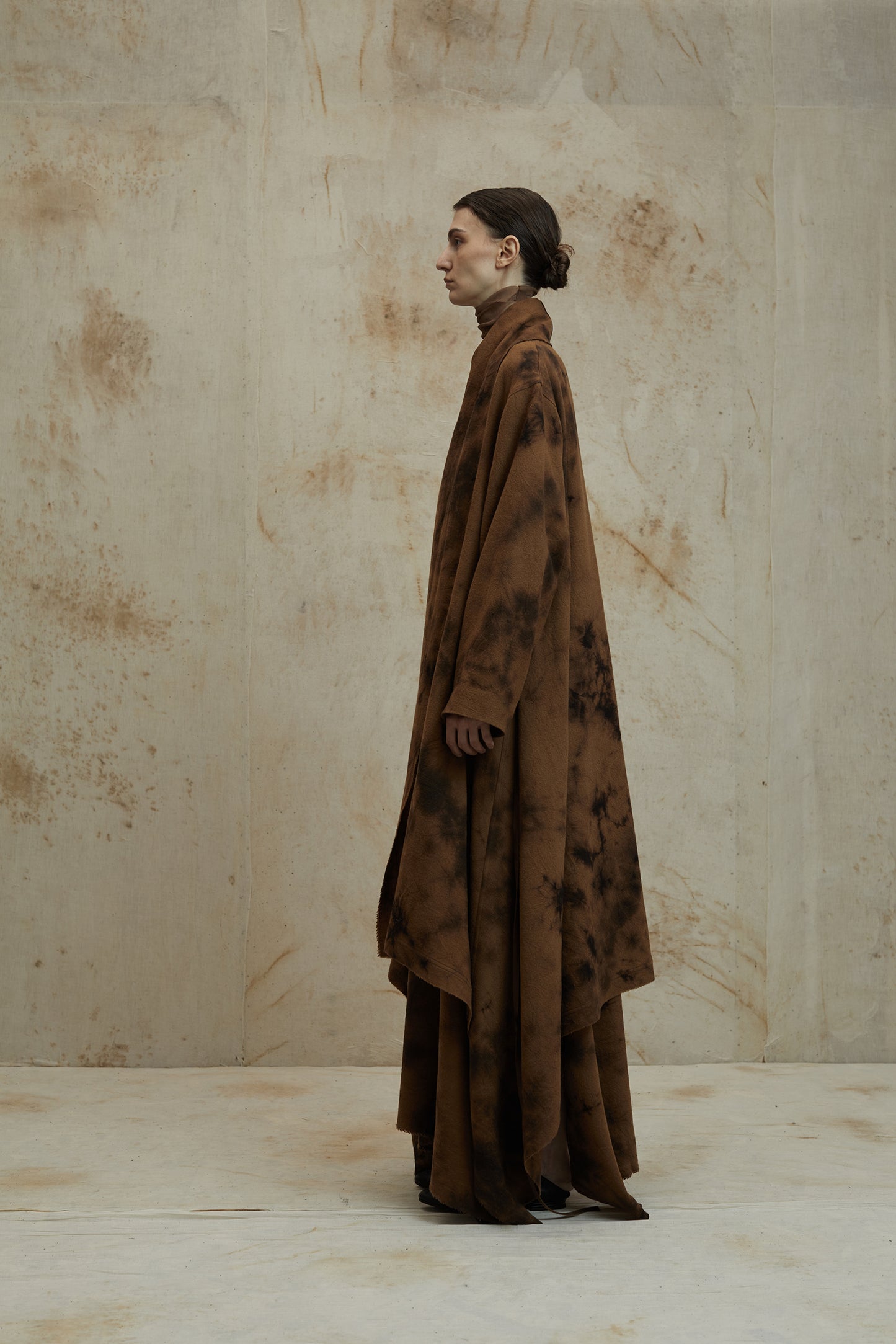 Plant Dyed Wool Irregular Coat