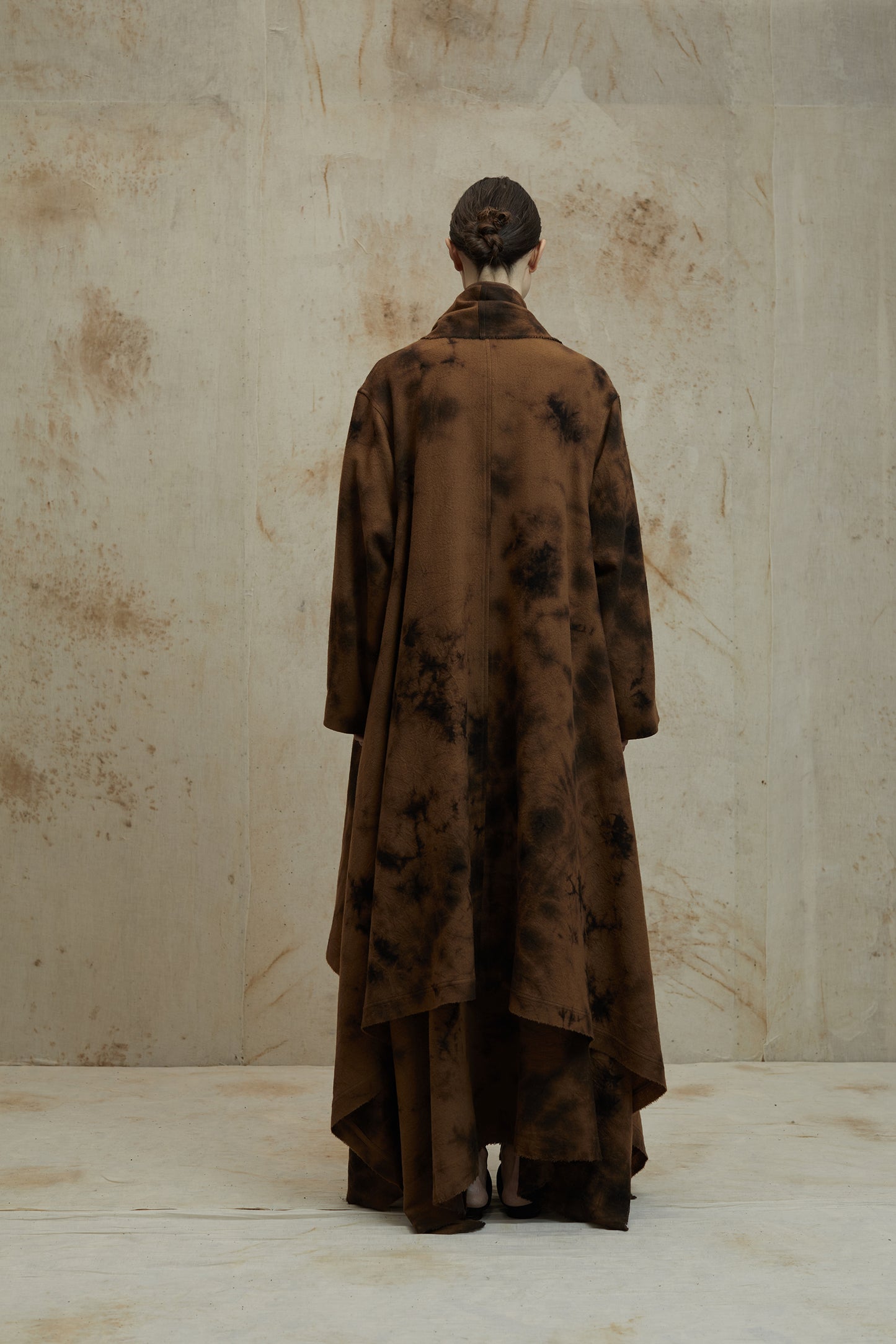 Plant Dyed Wool Irregular Coat
