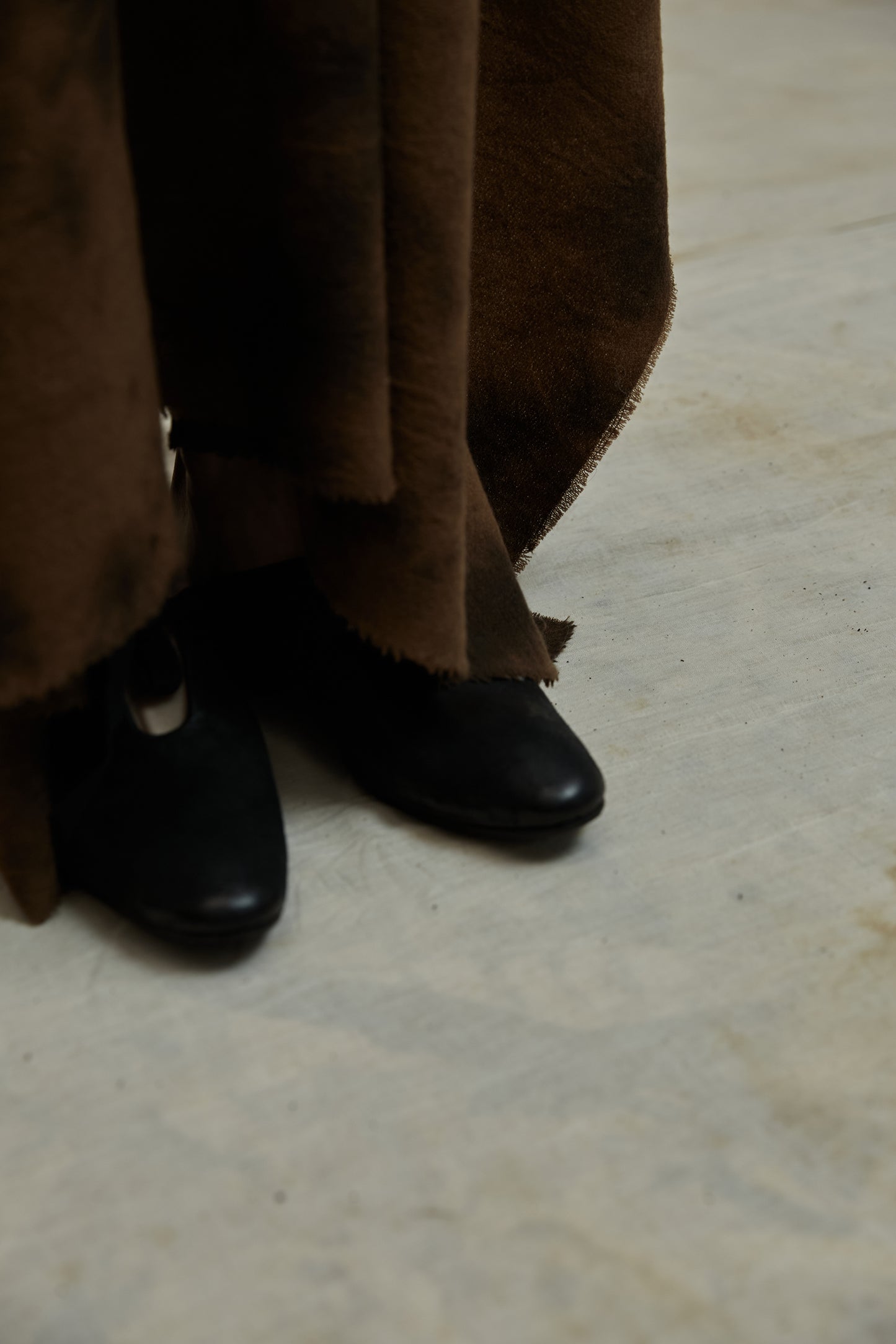 Dyed Wool Short Pod Jacket Skirt Set