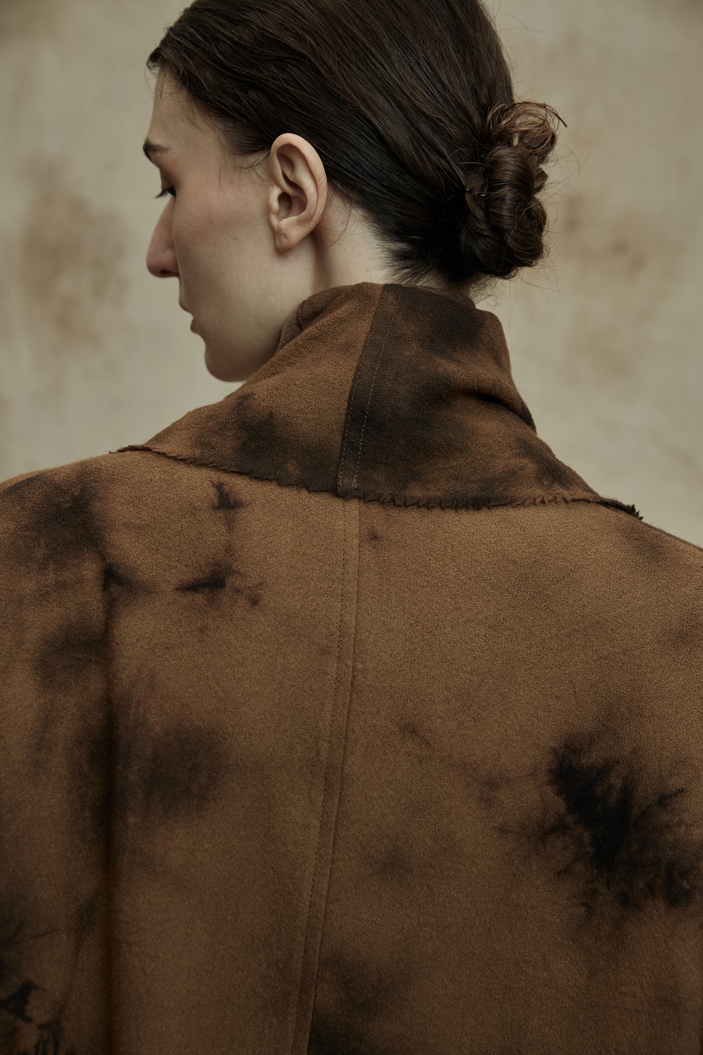 Plant Dyed Wool Irregular Coat