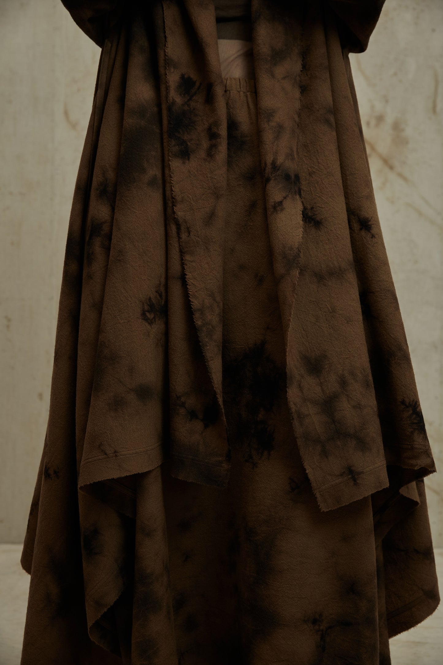Plant Dyed Wool Irregular Coat