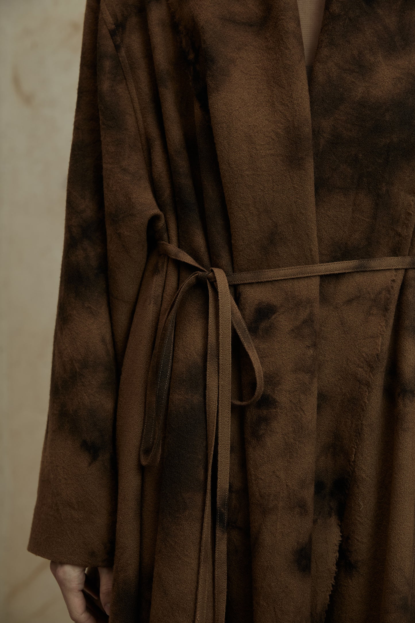 Plant Dyed Wool Irregular Coat
