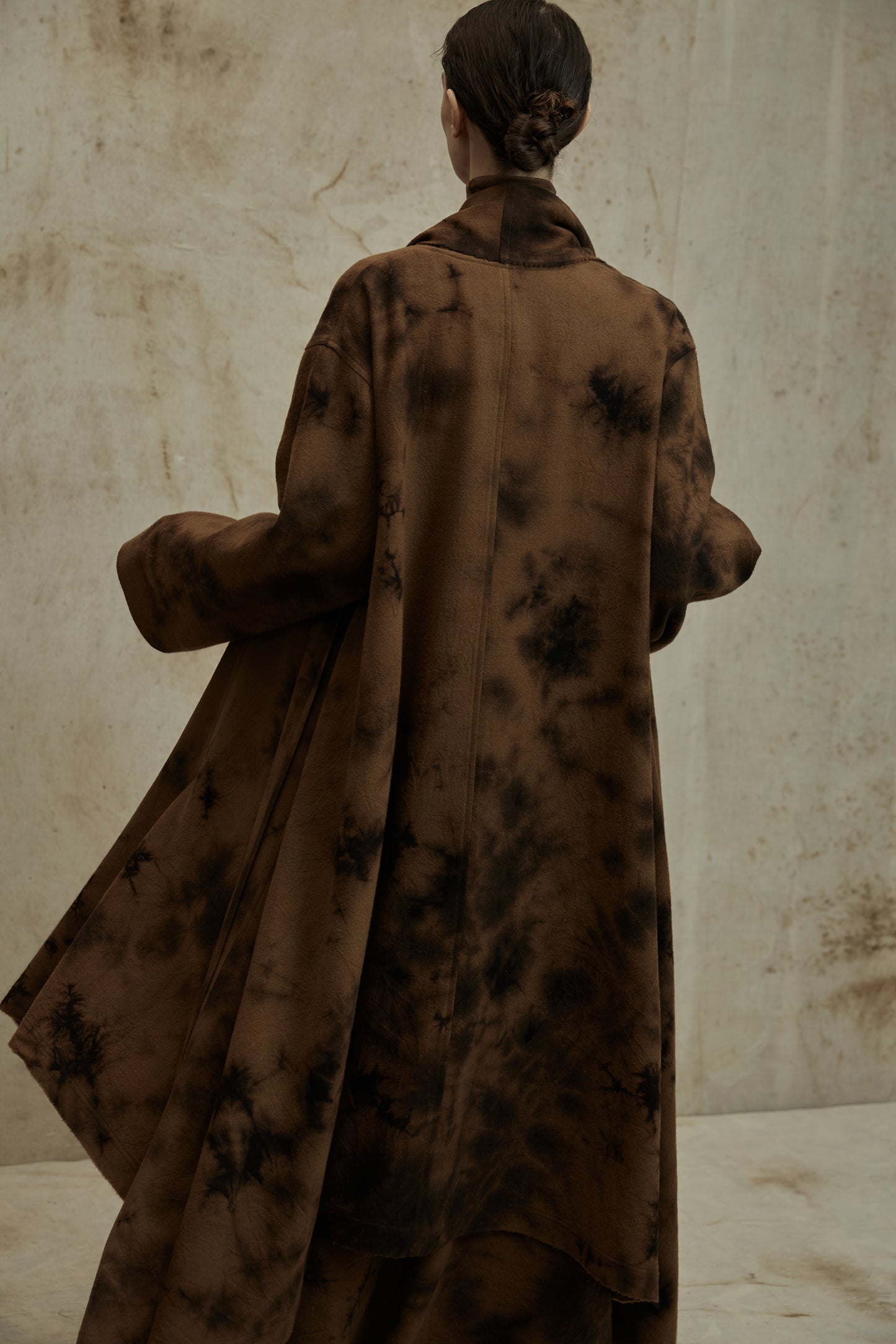 Plant Dyed Wool Irregular Coat