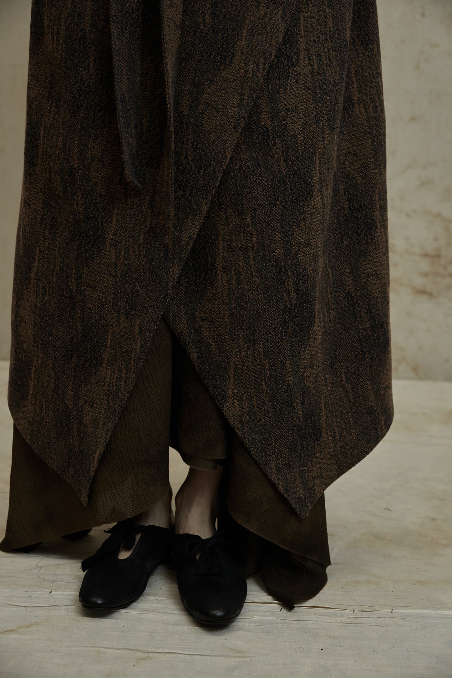 Retro Brown Dark Wool Coat