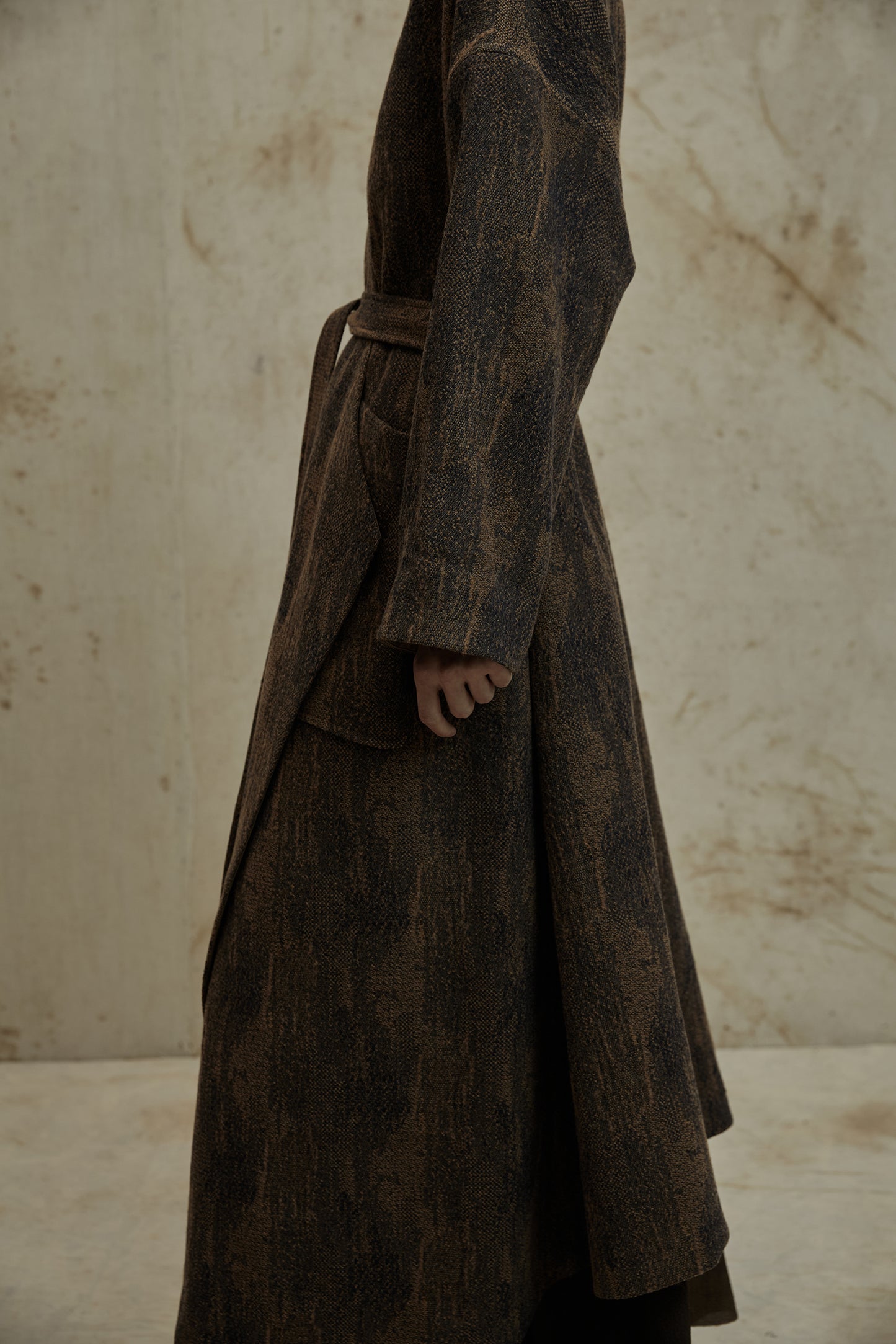Retro Brown Dark Wool Coat